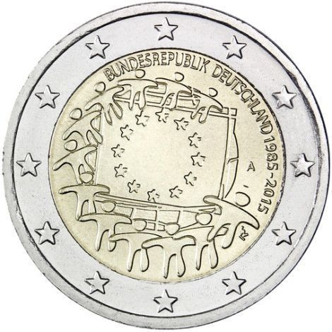 SAKSA ERIKOISEURO 2 EUROA 2015 (EU:N LIPPU 30 V.) 