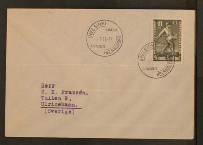 # 23557 # Maanviljely seurat 150v FDC > Ruotsi - 1947