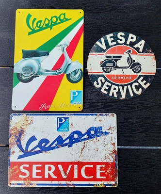 VESPA peltikyltit 3 kpl