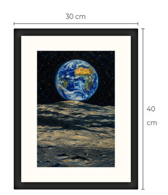 Uusi Maapallo avaruudesta art print 30 cm x 40 cm