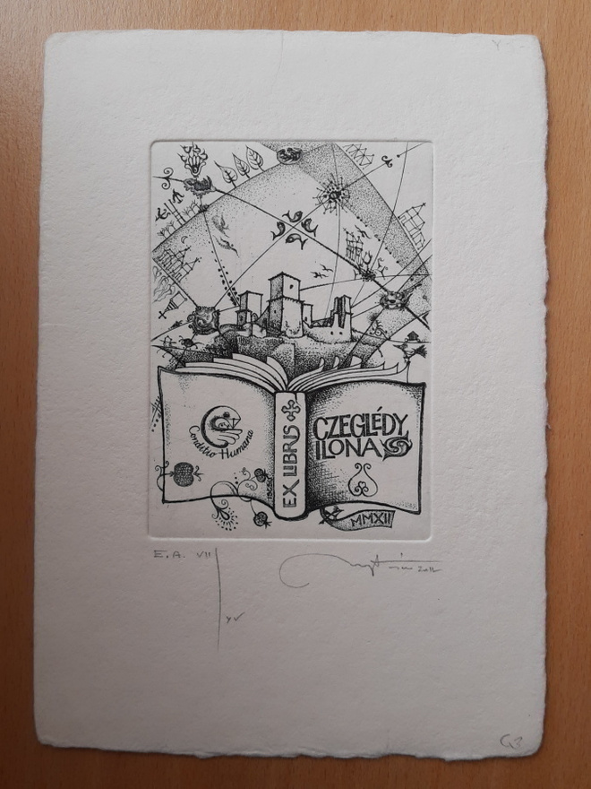 Molnar iscsu Istvan EX LIBRIS Ilona Czegledy