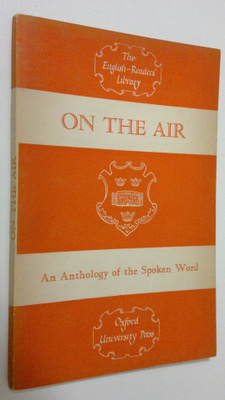 R. C. Goffin : On the air : an anthology of the spoken word