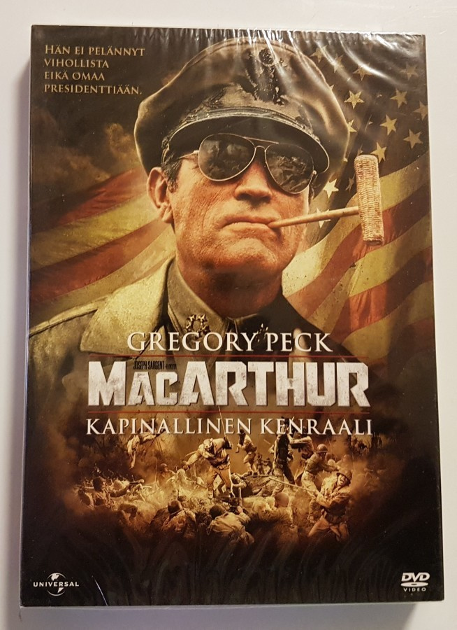 MacArthur - kapinallinen kenraali (1977) Gregory Peck  UUSI