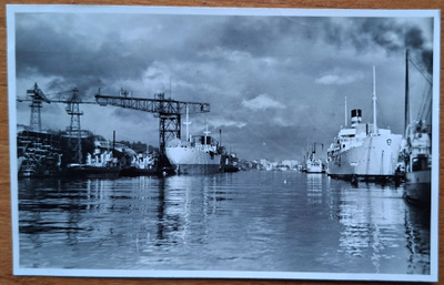 Turku Satamassa laivoja 1943.