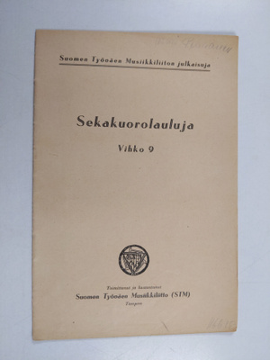 Sekakuorolauluja : vihko 9