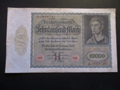 GERMANY 10 000 MARK 1922 (K15-S110)