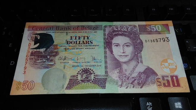 Belize 50 Dollars 2016 P70 XF-