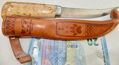 VANHA Puukko Kalapuukko Kuusamon Uistin