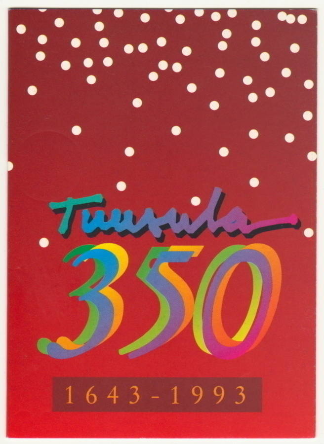 Tuusula 350 vuotta taittokortti 1993