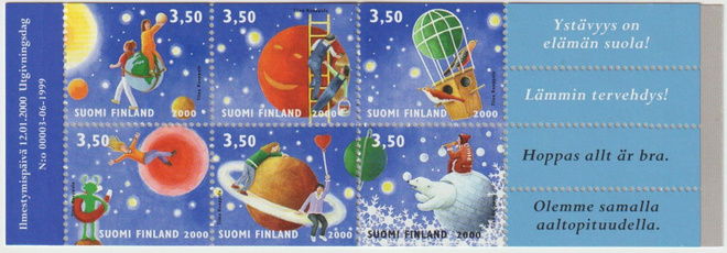 2000 vuodelta V49 postimerkkivihko Ystävyydellä