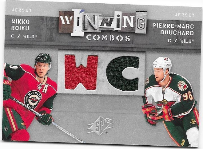 2009-10 SPx Winning Combos #WC-BK Bouchard & Mikko Koivu
