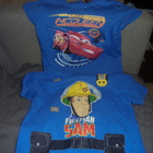 2 x T-paita lasten Fireman-Sam ja L.Mcqueen - pikkukuva 1
