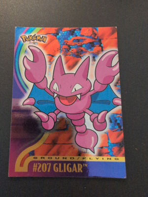 Gligar foil Pokemon Topps Johto