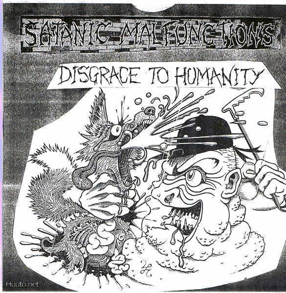 SATANIC MALFUNCTIONS disgrace to humanity LP -1990- ...promo