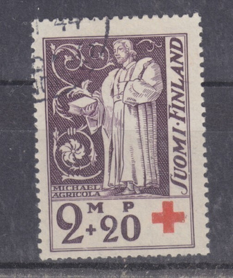 1933 PR 2mk + 20p leimattuna.