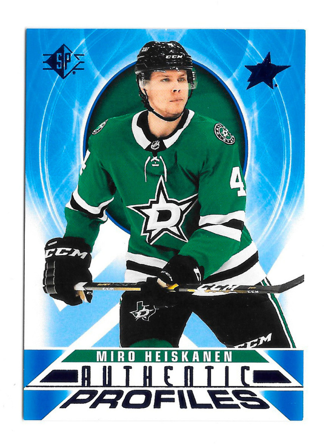 2020-21 SP Hockey Authentic Profiles Blue Miro Heiskanen