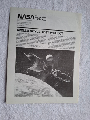 NASAn tiedote (numero NF-52/5-75) Apollo-Soyuz-testiprojekti