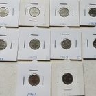 1 mk v.1954-1962, 9 eri vuotta, kl 5-7, 10 kol. - pikkukuva 1