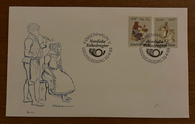 Ensipäiväkuori FDC/S5 Danmark