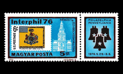 Unkari 3122zf ** Postimerkkinäyttely Interphil (1976)