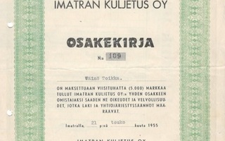 OKK 1955 Imatran Kuljetus Oy, Imatra osakekirja