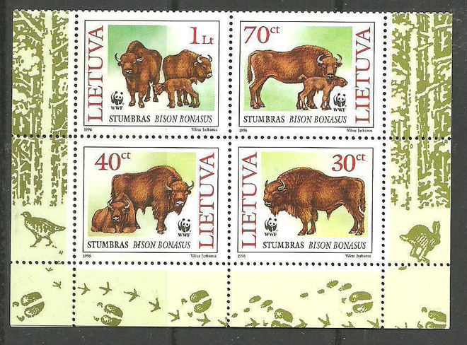 ELÄIMET WWF-sarja visentti LIETTUA 1996 **