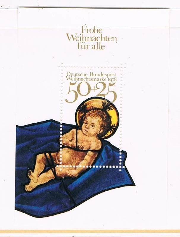 L-Saksa 1978 - Joulu Christmas ++ blokki