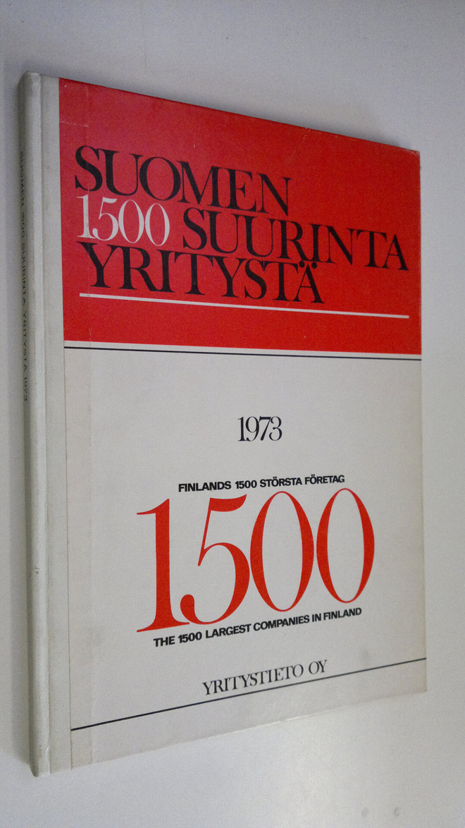 Börje (toim.) Thilman : Suomen 1500 suurinta yritystä 1973