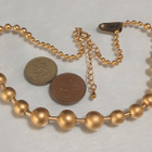 21k kullattu Kanadalainen Pallo kaulakoru kääty Gold plated - pikkukuva 2