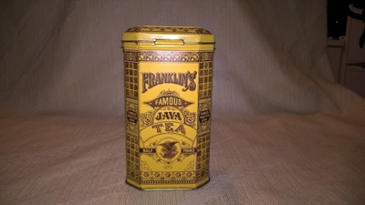 Vanha teepurkki - Franklin´s Famous Java Tea