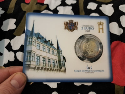 LuxenbourgLuxemburg 2 € 2009 EMU BU coincard