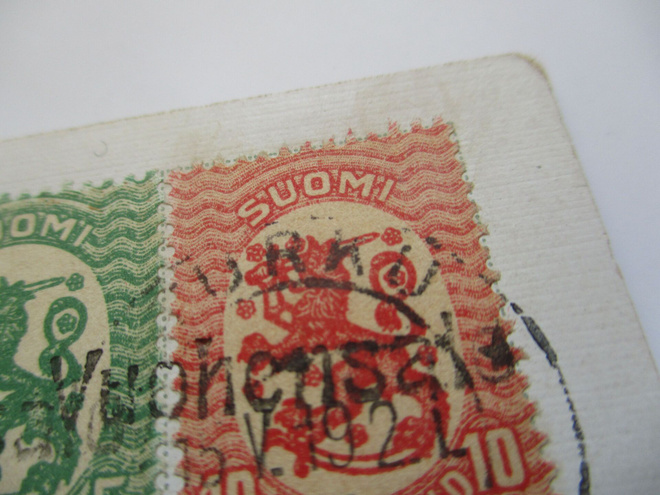 1919 Vuohensalo rivil + Käkisalmi kortilla