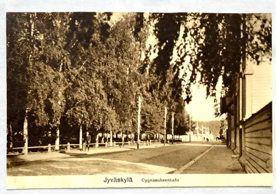 Jyväskylä Gygnaeuksenkatu, kulkenut 1927