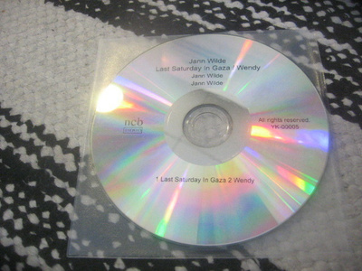 Jann Wilde - Last Saturday In Gaza (cds)