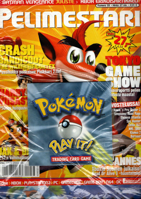 Pelimestari n:o 33 2002 + Pokemon , TRADING CARD GAME+ jotai