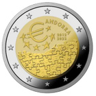 ** ANDORRA 2€ 2022 Rahasopimus 10 v. kortissa ** - pikkukuva 2