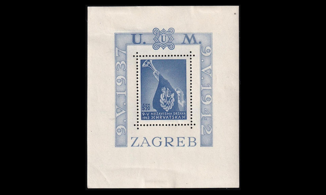 Kroatia 93BL3A * Ustaša-nuoret blokki (1942)