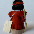Vanha Eskimo-tyttö figuuri - Indien Art Eskimo Canada - pikkukuva 2