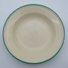 Syvä emalilautanen, 4 kpl  24,4 cm  Vintage! - pikkukuva 1