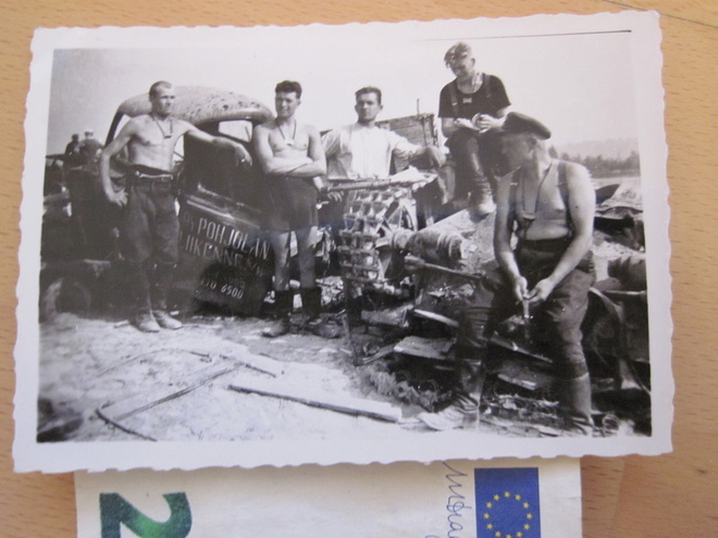 Valokuva Natsi Saksa Tuhottu Panssarivaunu Suomessa 1941