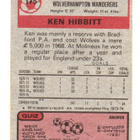 Purkkakuva n:o 175 KEN HIBBITT. WOLVES - pikkukuva 2