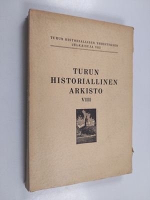 Turun historiallinen arkisto VIII (lukematon)