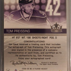 Tom Preissing 2008-09 Be A Player Signatures Auto - pikkukuva 2