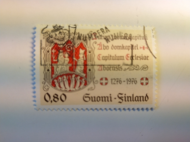Turun tuomiokapituli 700 vuotta postimerkki 0,80 markka
