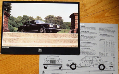 1978 Bentley Corniche esite - KUIN UUSI