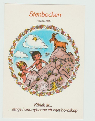 Horroskooppikortti :  Stenbocken