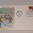 USA FDC Christmas 1982 Colorano "Silk" - pikkukuva 1