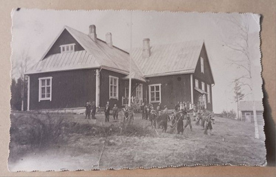Vieremä, Kauppilanmäen koulu ja oppilaita 1947, vkpk