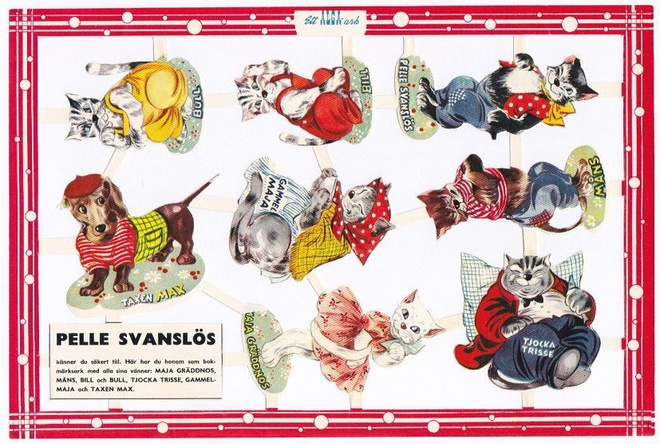 Vanha Alga Pekka Töpöhäntä - Pelle Svanlös Kiiltokuva-arkki