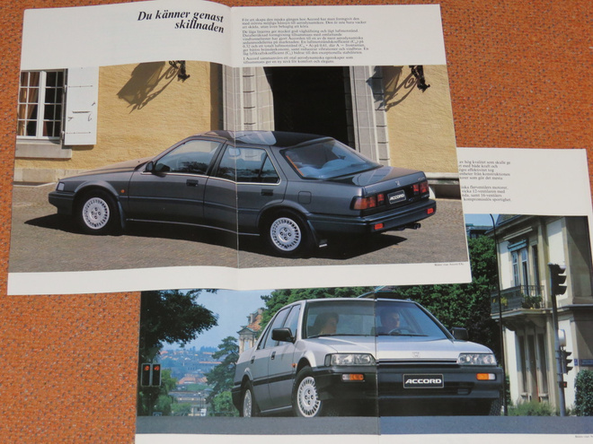 1987 Honda Accord esite -  KUIN UUSI - 24 sivua